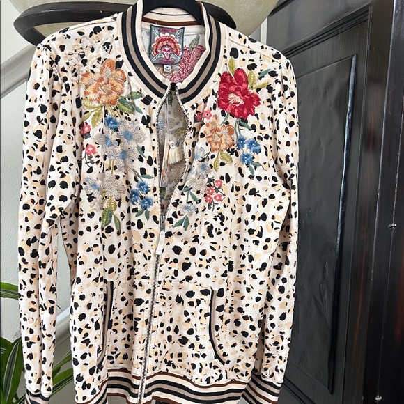 Johnny Was Multicolor Embroidered Bomber Jacket/ brand new - Picture 1 of 3